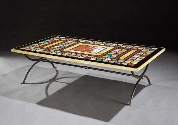 ABLE, LOW, SOFA, COFFEE, SPECIMEN, MARBLE, PIETRE DURE, IRON - Image 5