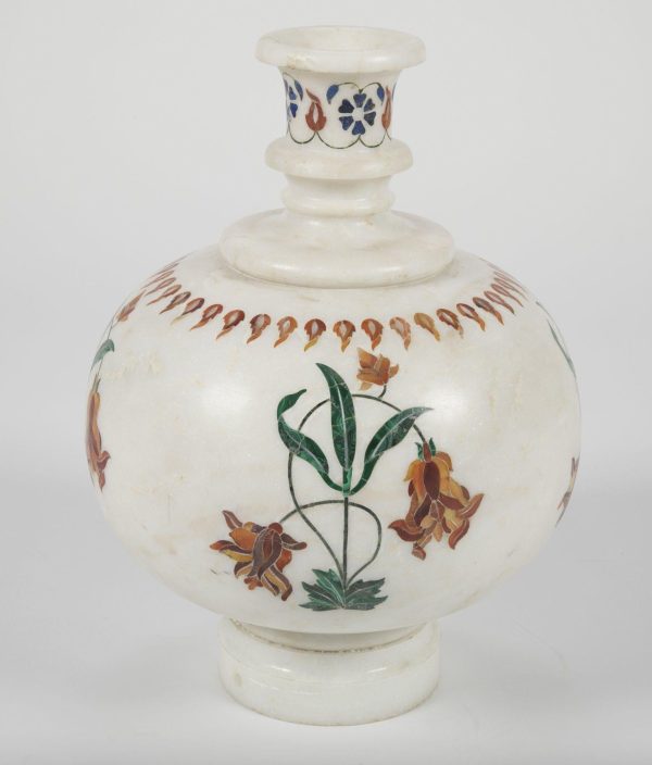 MARBLE MUGHAL STYLE VASE - Image 5